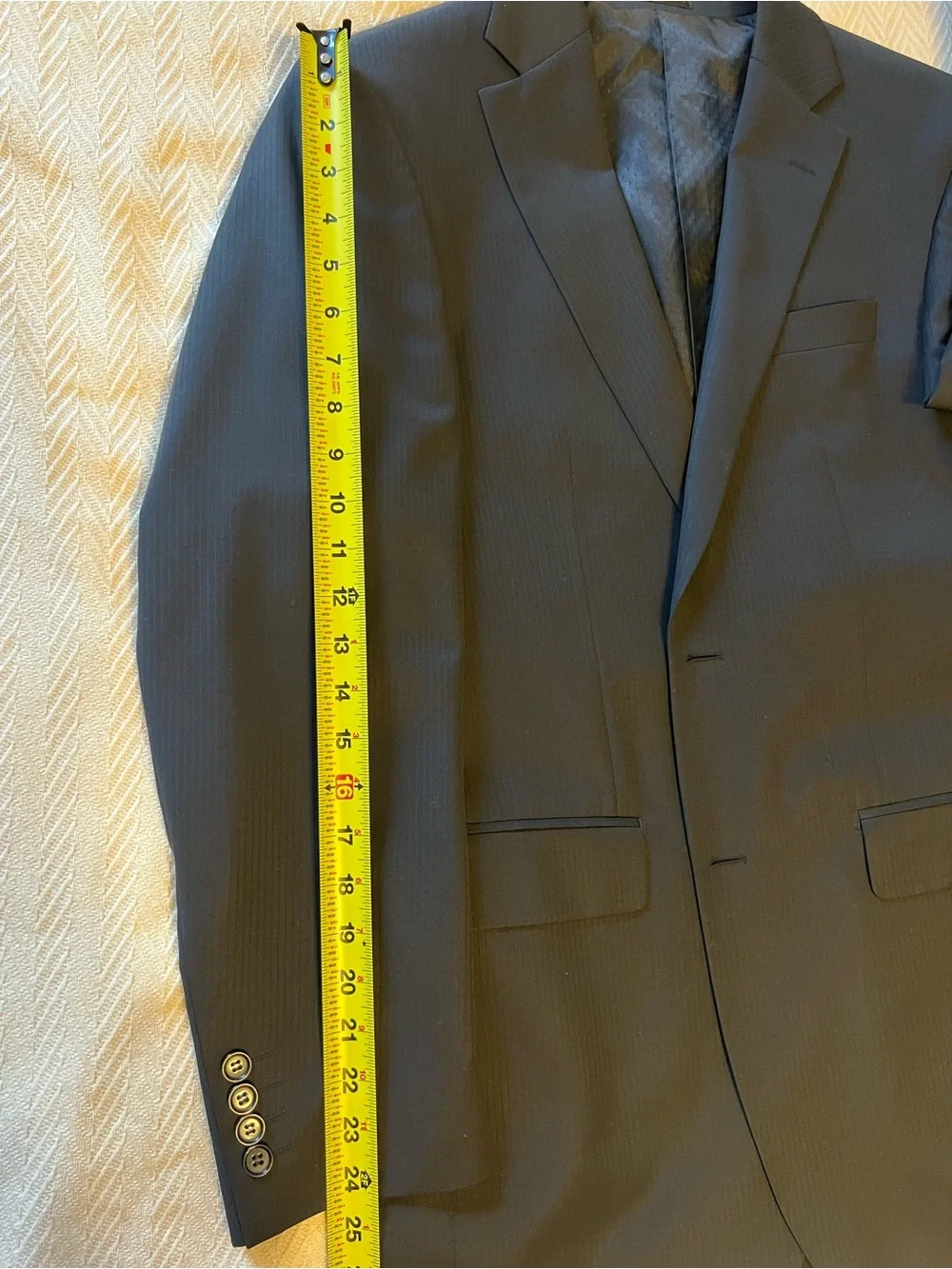 Classic Men's Black Pinstripe Suit